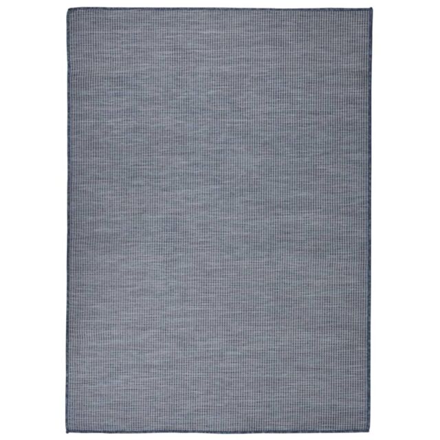 Berkfield Home Outdoor Flatweave Rug 200x280 cm Blue - Size: 100 cm diameter - image 1