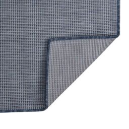 Berkfield Home Outdoor Flatweave Rug 200x280 cm Blue - Size: 100 cm diameter - thumbnail 2