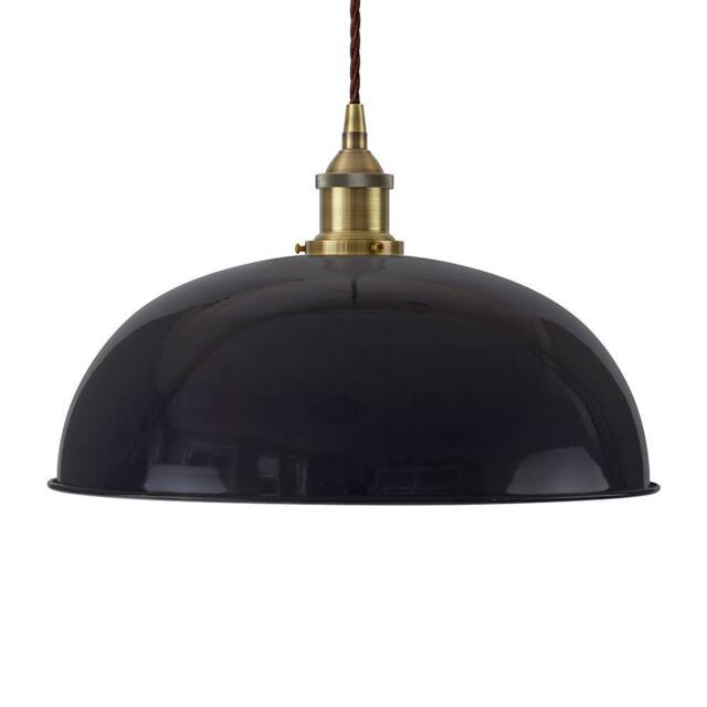 SE Home Navy Blue Worcester Pendant Light - Antique Brass - Brown Twisted - image 1