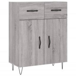 Berkfield Home Highboard Grey Sonoma 69.5x34x180 cm Engineered Wood - thumbnail 7