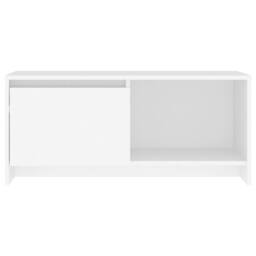 Berkfield Home TV Cabinet White 90x35x40 cm Engineered Wood - Size: 90 x 35 x 40 cm - thumbnail 5