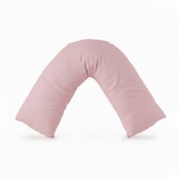 Snug City V Shape Pillowcase for Support Maternity Pillows Polycotton Easy Care in Pink - thumbnail 2