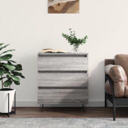 Berkfield Home Sideboard Grey Sonoma 60x35x70 cm Engineered Wood - Size: 60 x 35 x 70 cm - thumbnail 1