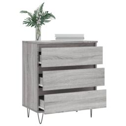 Berkfield Home Sideboard Grey Sonoma 60x35x70 cm Engineered Wood - Size: 60 x 35 x 70 cm - thumbnail 4