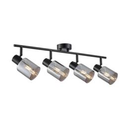 Netlighting Santia Ceiling Spotlight Bar Black 4xE14