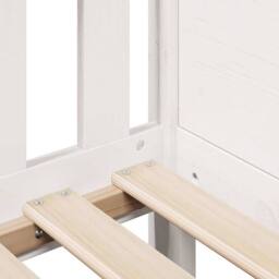 Berkfield Home Kids' House Bed Frame without Mattress White 80x200 cm Pine - thumbnail 7