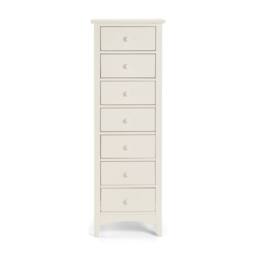 Cheshire Premium Luma 7 Drawer Narrow Chest - Stone White - thumbnail 5