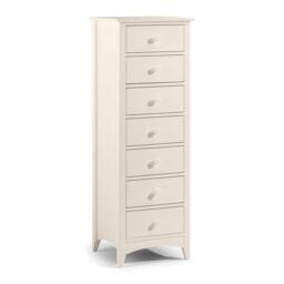 Cheshire Premium Luma 7 Drawer Narrow Chest - Stone White - thumbnail 1