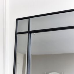 Melody Maison Large Black Framed Wall / Leaner Mirror 80cm X 180cm - Size: 80 cm X 180 cm - thumbnail 6