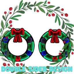 Christmas Shop Infinity Mirror Mains Operated 60cm Wreath in Green - thumbnail 2