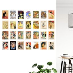 "Artery8 Wall Art Print 50 Pcs Old French Advertising Aesthetic Collage Kit s A6 Pack 15x10 cm (6x4"") Room Decor Poster Collection Folies Bergere" - thumbnail 4