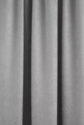 Fusion 'Galaxy' Pair of Light Reducing Thermal Effect Pencil Pleat Curtains in Silver - Size: 117 cm width x 137 cm drop - thumbnail 3