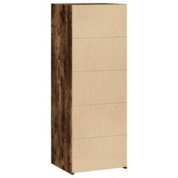 Berkfield Home Highboard Smoked Oak 45x41x124 cm Engineered Wood in Brown - Size: 45 x 41 x 124 cm - thumbnail 6