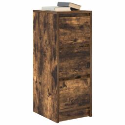 Berkfield Home Sideboard Smoked Oak 29.5x34x76 cm Engineered Wood in Brown - thumbnail 4