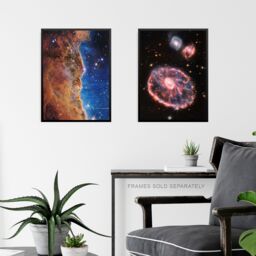 Artery8 Pack of 4 NASA James Webb Space Telescope Images Cosmic Cliffs Carina Nebula Cartwheel Galaxy Cosmic Tarantula Unframed Wall Art Living Room - thumbnail 6