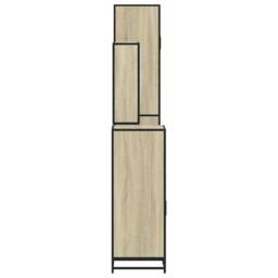 Berkfield Home 4¬†Piece Bathroom Furniture Set¬†Sonoma Oak Engineered Wood in Brown - thumbnail 7
