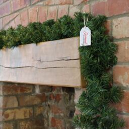 Samuel Alexander 2 Pack 270cm (9ft) x 20cm Imperial Pine Christmas Garland Decoration Plain Green - Size: 270 cm (9ft) x 20 cm