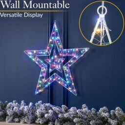 Christow Star Christmas Light Micro LED Battery Operated with Timer Indoor Outdoor 50cm - thumbnail 4