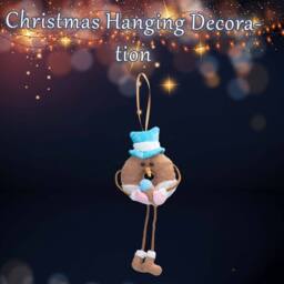 VFM e-Store Christmas Hanging Decoration 31cm x 15cm Blue X 1 - Size: 31 cm x 15 cm - thumbnail 3