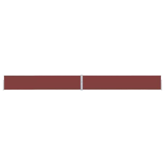Berkfield Home Patio Retractable Side Awning 170x1200 cm Brown - image 1