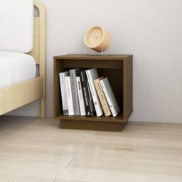 Berkfield Home Elegant Bedside Cabinets 2 pcs Honey Brown 40x30x40 cm Solid Wood Pine - Size: 40 x 30 x 40 cm - thumbnail 1