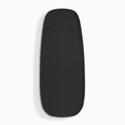 FurnitureboxUK Elodie Black Metal Large 120x50 Pebble Shape Wall Mirror - thumbnail 6