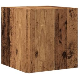 Berkfield Home Side Table Old Wood 33x33x34 cm Engineered Wood in Brown - Size: 33 x 33 x 34 cm - thumbnail 6
