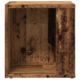 Berkfield Home Side Table Old Wood 33x33x34 cm Engineered Wood in Brown - Size: 33 x 33 x 34 cm - thumbnail 5