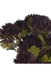 Hill Interiors Artificial Chrysanthemum Single Stem in Brown - thumbnail 2