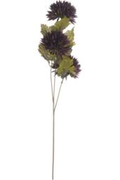 Hill Interiors Artificial Chrysanthemum Single Stem in Brown