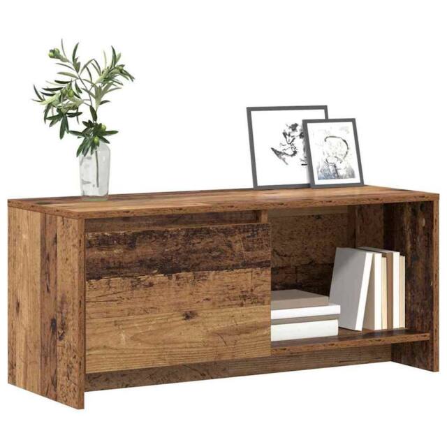 Berkfield Home TV Stand Old wood Engineered Wood - image 1