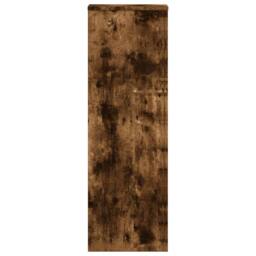 Berkfield Home Plant Stands 2 pcs Smoked Oak 33x33x100 cm Engineered Wood in Brown - Size: 33 x 33 x 100 cm - thumbnail 6