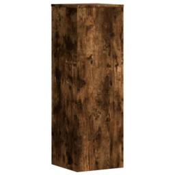 Berkfield Home Plant Stands 2 pcs Smoked Oak 33x33x100 cm Engineered Wood in Brown - Size: 33 x 33 x 100 cm - thumbnail 5