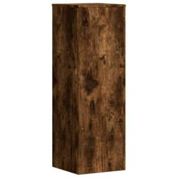 Berkfield Home Plant Stands 2 pcs Smoked Oak 33x33x100 cm Engineered Wood in Brown - Size: 33 x 33 x 100 cm - thumbnail 7