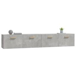 Berkfield Home Wall Cabinets 2 pcs Concrete Grey 100x36.5x35 cm Engineered Wood - thumbnail 5