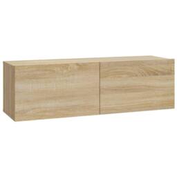 Berkfield Home Classic 5 Piece TV Cabinet Set Sonoma Oak Engineered Wood in Light Tan - thumbnail 7