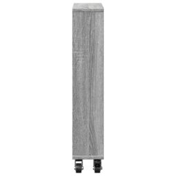 Berkfield Home Narrow Storage Trolley Grey Sonoma 48x13x68 cm Engineered Wood - Size: 48 x 13 x 68 cm - thumbnail 5