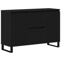 Berkfield Home Sideboard Black Oak 104x35x70 cm Engineered Wood - Size: 104 x 35 x 70 cm - thumbnail 2