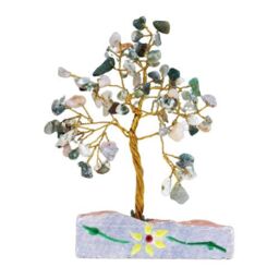 KDMD Tree Agate - 80 Stone in Green - thumbnail 2