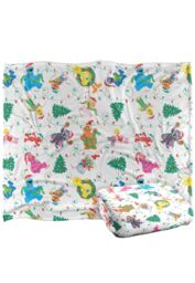 Sesame Street Tangled Lights Pattern Silky Touch Super Soft Throw Blanket 152 X 127 cm in White - thumbnail 2