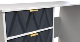 Ready Assembled 2 U Dallas 4 Drawer Vanity (Ready Assembled) in Dark Blue - thumbnail 4