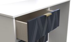 Ready Assembled 2 U Dallas 4 Drawer Vanity (Ready Assembled) in Dark Blue - thumbnail 5