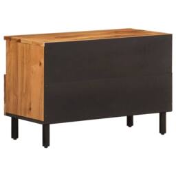 Berkfield Home TV Cabinet 70x33x46 cm Solid Wood Acacia in Brown - Size: 70 x 33 x 46 cm - thumbnail 7