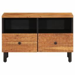 Berkfield Home TV Cabinet 70x33x46 cm Solid Wood Acacia in Brown - Size: 70 x 33 x 46 cm - thumbnail 5