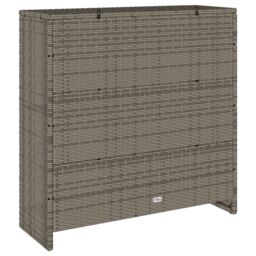 Berkfield Home Storage Cabinet Grey 100x36x102 cm Rattan - Size: 100 x 36 x 102 cm - thumbnail 7