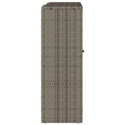 Berkfield Home Storage Cabinet Grey 100x36x102 cm Rattan - Size: 100 x 36 x 102 cm - thumbnail 6