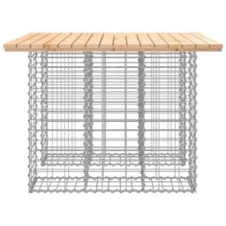 Berkfield Home Garden Bench Gabion Design 100x102x72 cm Solid Wood Pine in Brown - Size: 100 x 102 x 72 cm - thumbnail 4