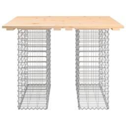 Berkfield Home Garden Bench Gabion Design 100x102x72 cm Solid Wood Pine in Brown - Size: 100 x 102 x 72 cm - thumbnail 5