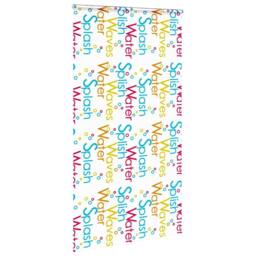 Berkfield Home Shower Roller Blind with Cassette 130x240 cm Fabric Width 126 cm in White - thumbnail 1
