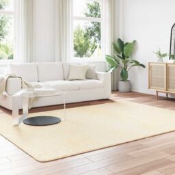 Berkfield Home Shaggy Rug High Pile NAVARRA Cream 200x290 cm Polyester - Size: Medium - thumbnail 3